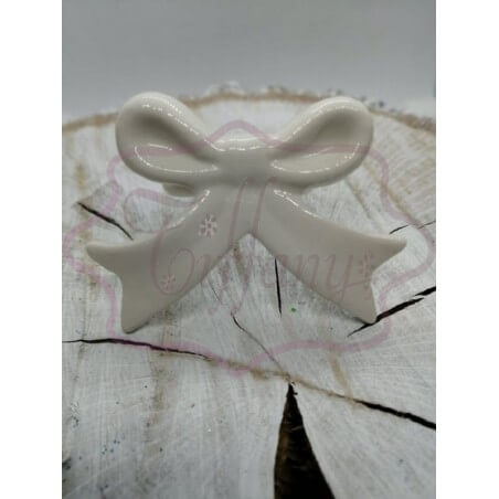 Anello fiocco in porcellana